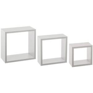 Komplet półek ściennych Cube S, 5FIVE, 3 elementy, biały