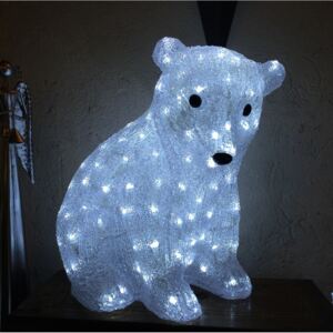Świąteczny miś polarny decoLED - 40 cm, 160 LED