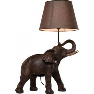 Lampa stołowa Elephant Safari 52x74 cm brązowa
