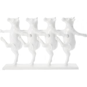 Figurka dekoracyjna Dancing Cows 40x23 cm biała