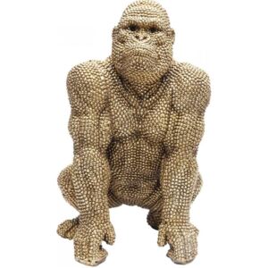 Figurka dekoracyjna Gorilla 28x46 cm złota