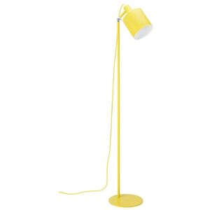 Lampa podłogowa LEKTOR żółta - aluminium
