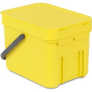 Kosz do segregacji odpadów Sort & Go 6 l żółty