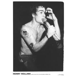 Plakat, Obraz Black Flag - Henry Rollins 81, (59,4 x 84 cm)