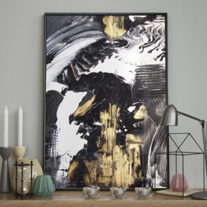 DecoKing – Plakat ścienny - Strokes – Black&Gold 40x50 cm