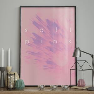 DecoKing - Plakat ścienny - Explosion Soft Pink 40x50 cm