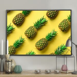 DecoKing - Plakat ścienny - Pineapple - Yellow 40x50 cm