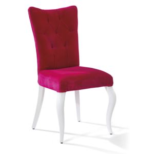 Krzesło tapicerowane Rosa - różowe