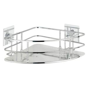 Półka łazienkowa narożna QUADRO, Turbo - Loc, Wenko