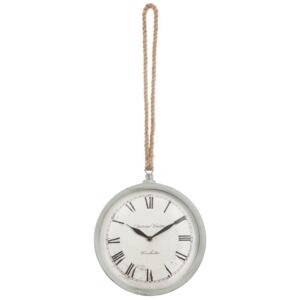 Zegar ścienny w stylu vintage, biały, Ø26 cm