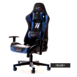 Fotel gamingowy Racer GTS czarno - niebieski