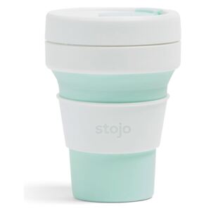Biało-zielony składany kubek Stojo Pocket Cup Mint, 355 ml