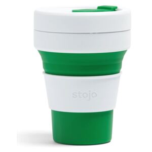 Biało-zielony składany kubek Stojo Pocket Cup, 355 ml