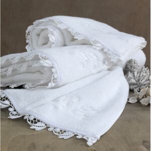 Luksusowy ręcznik NAKKAS 50x100cm Biały