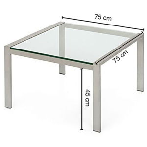 Kwadratowy stolik Bel Cube 750, dł.75 x szer.75 x wys.45 cm
