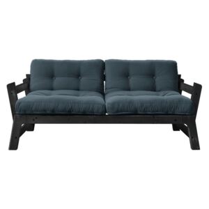 Sofa rozkładana z niebieskozielonym pokryciem Karup Step Black