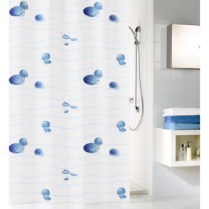 Kleine Wolke Tekstylna zasłona prysznicowa MIAMI 180 x 200 cm niebieski, BEZPŁATNY ODBIÓR: WROCŁAW!