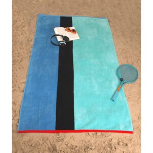 Jules Clarysse NV ręcznik plażowy St. Malo, niebieski, BEZPŁATNY ODBIÓR: WROCŁAW!