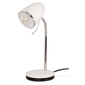 Biała stylowa lampka na biurko - S272-Harlet