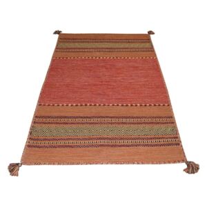 Pomarańczowy bawełniany dywan Webtappeti Antique Kilim, 120x180 cm