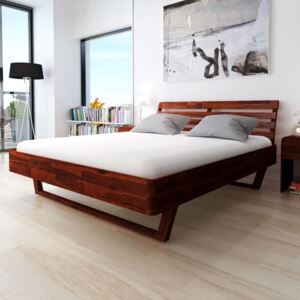 Rama łóżka z litego drewna akacjowego, 180 x 200 cm
