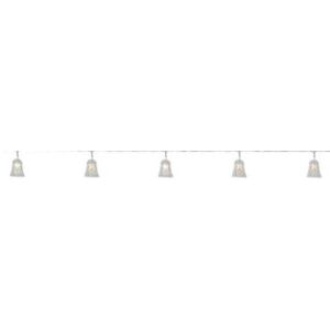 Przezroczysta girlanda świetlna LED Markslöjd Bell, 10 lampek, dł. 210 cm