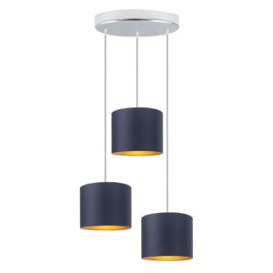 Lampa wisząca nad stół na chromowanym stelażu - EX450-Pueble - 5 kolorów