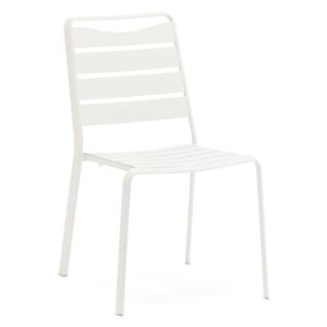 Zestaw 4 białych krzeseł ogrodowych z aluminium Ezeis Spring