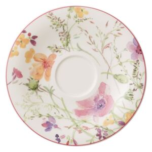 Porcelanowy spodek z motywem kwiatów Villeroy & Boch Mariefleur Tea, ⌀ 16 cm