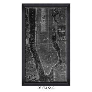 Obraz New York Manhattan Map II 60x100 DE-FA12210 MINDTHEGAP DE-FA12210 | SPRAWDŹ RABAT W KOSZYKU !