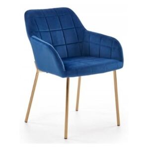Krzesło K306 Velvet Niebieski Halmar
