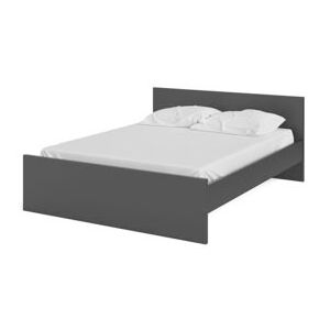 Łóżko Naia, czarne matowe, 160x200 cm