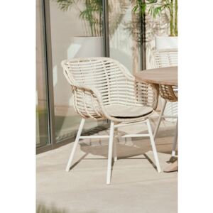 Białe krzesło ogrodowe Hartman Cecilia