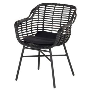 Czarne krzesło ogrodowe Hartman Cecilia