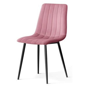 Krzesło tapicerowane Livo w kolorze różowym
