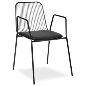 Krzesło metalowe IVO czarne