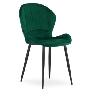 Krzesło tapicerowane TERNI 3555 zielony welur / 4 sztuki