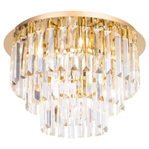 Przysufitowa LAMPA glamour MONACO C0205 Maxlight kryształowa do sypialni złota