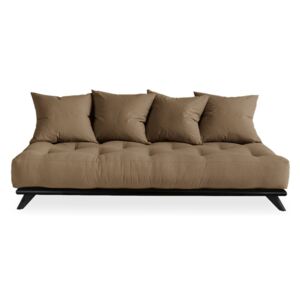 Sofa z brązowym obiciem Karup Senza Black