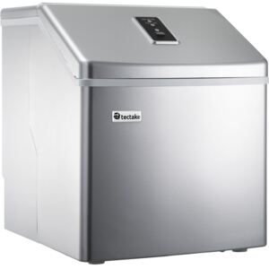 Tectake 400162 kostkarka do lodu, przezroczyste kostki lodu - srebrny