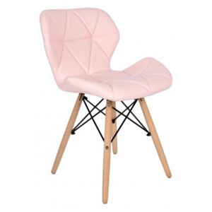 Krzesło tapicerowane MURET DSW - różowy