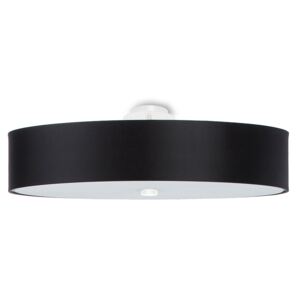 Czarny okrągły plafon sufitowy LED 60 cm - EX663-Skalo