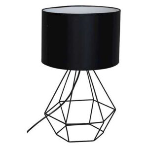 Milagro Alma Black MLP8970 lampka stołowa biurkowa 1x60W E27 czarny mat