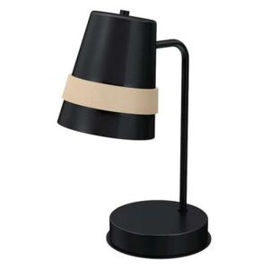 Milagro Venezia Black MLP5460 lampka stołowa biurkowa 1x60W E27 czarny mat / brązowy