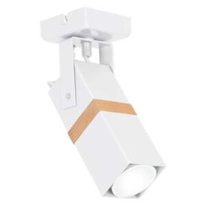 Milagro Vidar White MLP5405 plafon lampa sufitowa 1x25W GU10 biały mat / brązowy