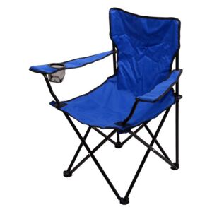 Campingowe krzesło składane BARI - niebieskie