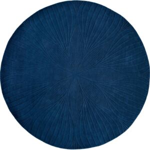 Dywan Folia Round Ø150 cm niebieski