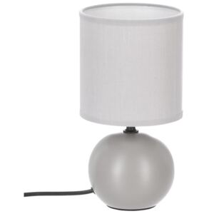 Lampa stołowa ceramiczna BOULE GRIS, 25 cm, kolor szary