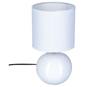 Lampa stołowa ceramiczna CHEVET BLANC, 25 cm, kolor biały