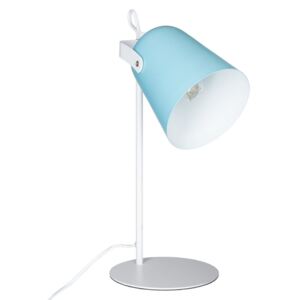 Lampka na biurko BLEU LETY, metalowa, kolor niebieski